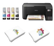 Tiskárna na potisk světlé a tmavé bavlny Epson EcoTank L3210 + inkoust Epson 103 EcoTank + přenosové papíry Permatrans