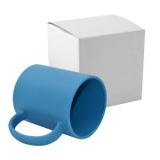 Hrnek 330 ml matný - modrý s krabičkou sublimace termotransfer