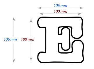 Dekorativní písmeno "E", MDF - sublimace termotransfer - 3