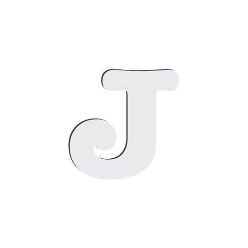 Dekorativní písmeno "J", MDF - sublimace termotransfer - 1