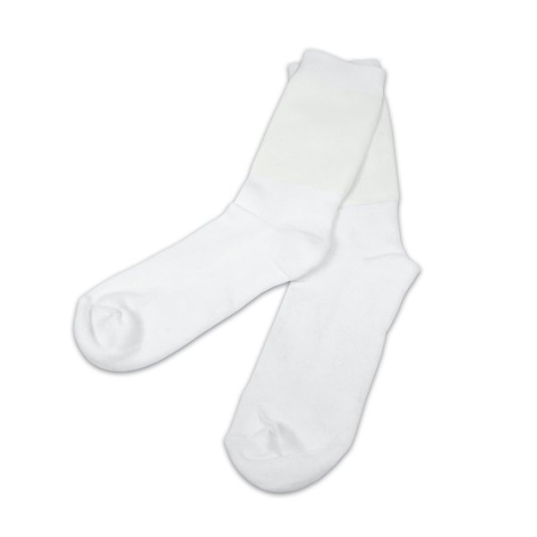 Ponožky unisex bílé - vel. 37-40 sublimace termotransfer - 2