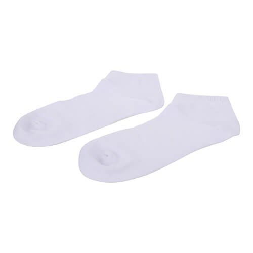 Ponožky kotníkové dámské bílé - 22 cm sublimace termotransfer - 2