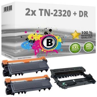 Sada 2 tonerů Brother TN-2320 + optický válec DR-2300 (alternativní) black/černá - 2 x 2 600 stran, 1 x 12 000 stran - 1
