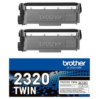 Sada 2 tonerů Brother TN-2320 (originální) black/černá - 2 x 2 600 stran - 1