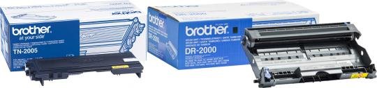Sada toner Brother TN-2005 + optický válec DR-2005 (originální) black/černá - 1 x 1 500 stran, 1 x 12 000 stran - 1