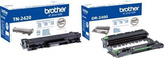 Sada toner Brother TN-2420 + optický válec DR-2400 (alternativní) black/černá - 1 x 3 000 stran, 1 x 12 000 stran - 1