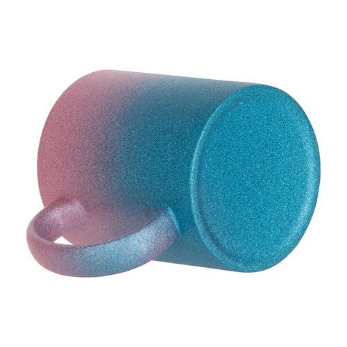 Hrnek třpytivý 330 ml - modro-růžový sublimace termotransfer - 2