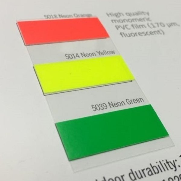 Samolepicí plotrová fólie TEC MARK 5039 neonová zelená šíře 61 cm - 2