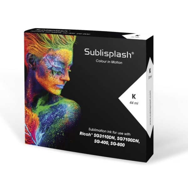 Sublimační inkoust Sublisplash pro Ricoh SG3110DN/7100DN a Virtuoso SG400/800, 44 ml Black - 2
