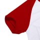 Tričko JSubli Apparel - 2XL - bílé s červenými rukávy sublimace termotransfer - 2
