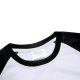Tričko JSubli Apparel - 2XL - bílé s černými rukávy sublimace termotransfer - 3