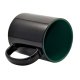 Magický hrnek 330 ml A+ černý s barevným vnitřkem - tmavě zelený sublimace termotransfer - 3