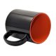 Magický hrnek 330 ml A+ černý s barevným vnitřkem - oranžový sublimace termotransfer - 3