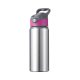 Láhev hliníková 650 ml stříbrná - růžovo-šedý uzávěr sublimace termotransfer - 1