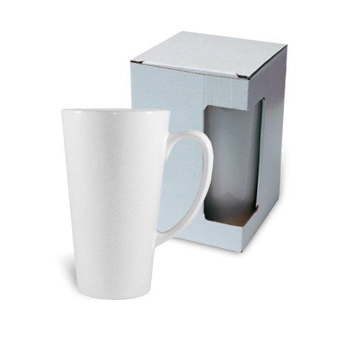 Bílý hrnek Latte 500 ml A+ s krabičkou sublimace termotransfer