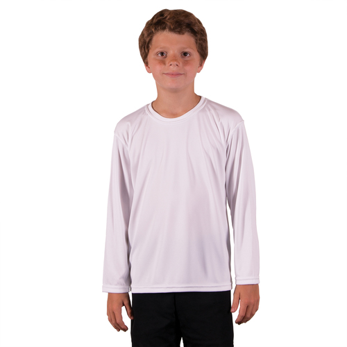 Dětské tričko SOLAR s dlouhým rukávem - L - Bílé sublimace termotransfer
