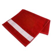 Bavlněný ručník 30x50 cm s polyesterovým rámečkem červený sublimace termotransfer