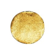 Dvoubarevné nažehlovací flitry na sublimaci kruh 19 cm zlatá sublimace termotransfer