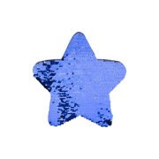 Dvoubarevné nažehlovací flitry na sublimaci hvězda 18x18 cm modrá sublimace termotransfer