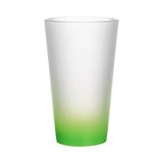 Sklenice Latte 450 ml matná - zelený gradient sublimace termotransfer