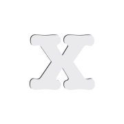 Dekorativní písmeno "X", MDF - sublimace termotransfer