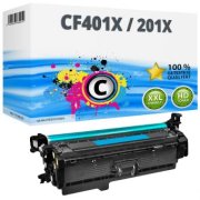 Toner HP 201X/CF401X (alternativní) cyan/azurová - 2 300 stran
