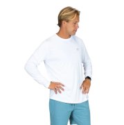 Pánské tričko SOLAR s dlouhým rukávem - M - Bílé sublimace termotransfer