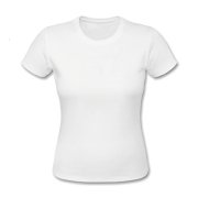 Dámské tričko Cotton-Touch - M - bílé sublimace termotransfer