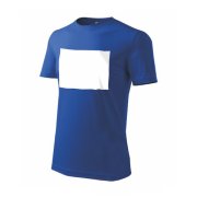 PATCHIRT - Bavlněné tričko pro sublimační potisk - horizontální - modré - L