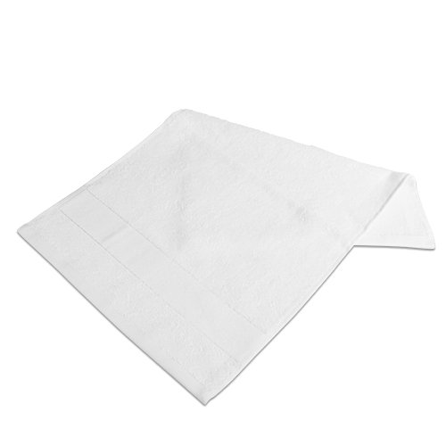 Bavlněný ručník 67x140 cm s polyesterovým rámečkem bílý sublimace termotransfer - 1