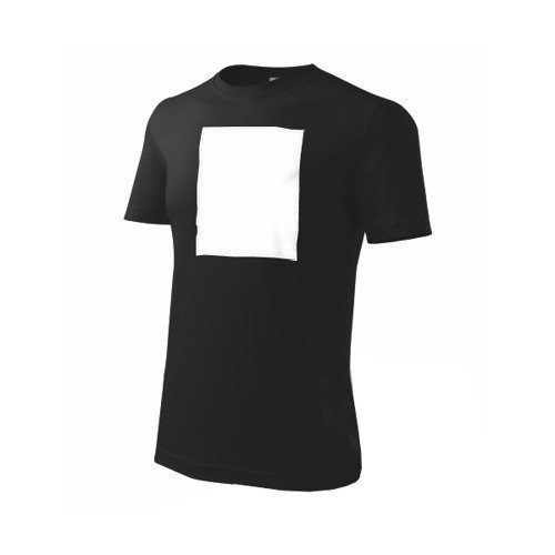 PATCHIRT - Bavlněné tričko pro sublimační potisk - vertikální - černé - S - 1