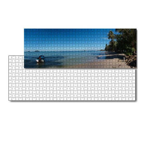 Puzzle panoramatické lepenka 96 x 34 cm 1000 dílků sublimace termotransfer - 1
