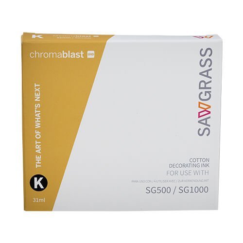 Chromablast-UHD gelový inkoust na potisk bavlny Ricoh SG500/SG1000 Black/Černá 31 ml - 1