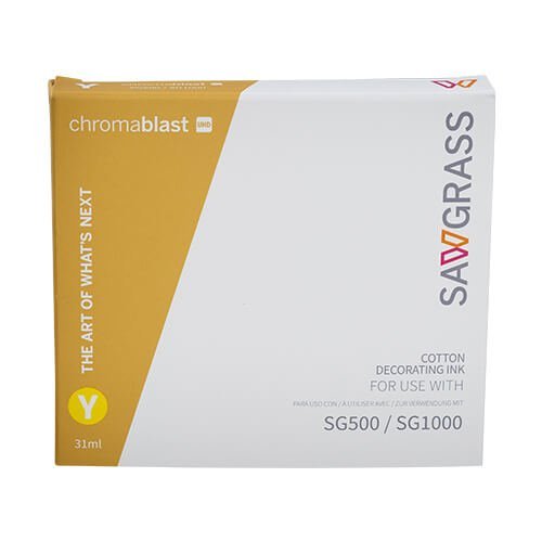 Chromablast-UHD gelový inkoust na potisk bavlny Ricoh SG500/SG1000 Yellow/Žlutá 31 ml - 1