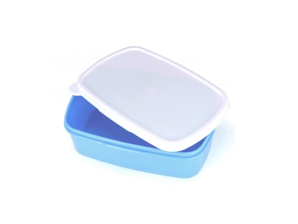 Plastový box s víkem 18x13 cm - modrý sublimace termotransfer - 2