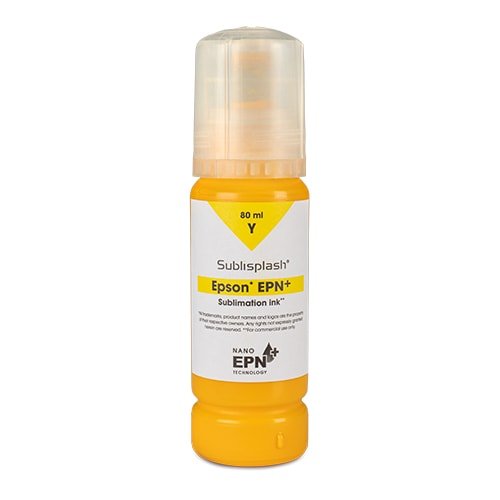 Sublimační inkoust Sublisplash EPN+, 80 ml lahvičky, yellow/žlutá (model EcoTank) - 1