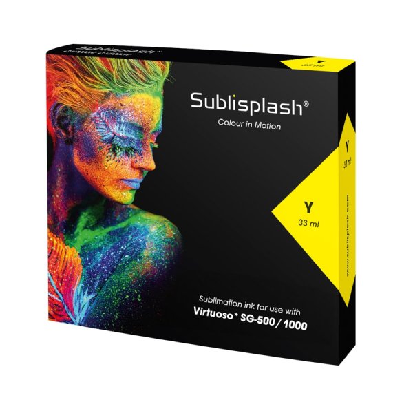 Sublimační inkoust Sublisplash pro Virtuoso SG 500/1000, 33 ml yellow/žlutý - 2