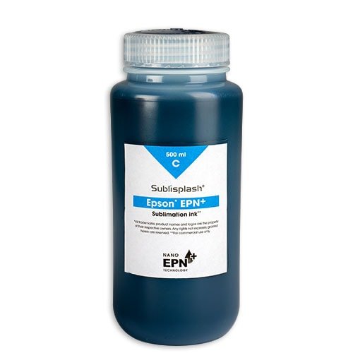 Sublimační inkoust Sublisplash EPN+, 500 ml, cyan/azurový - 1