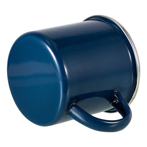 Kovový hrnek "Plecháček" 300 ml - tmavě modrý sublimace termotransfer - 3