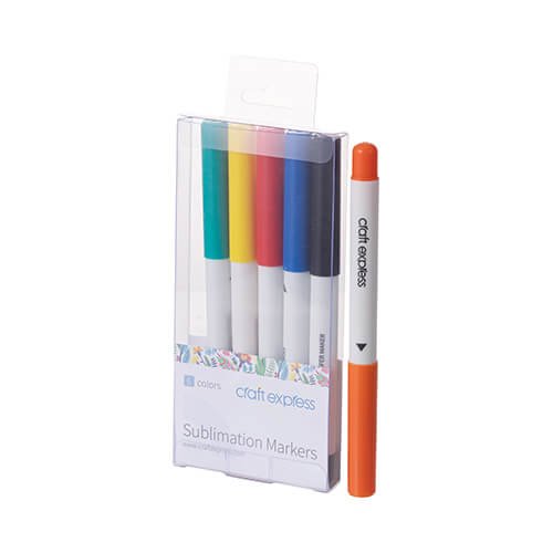 Sublimační fixy na kancelářský papír - 6 barev - 4