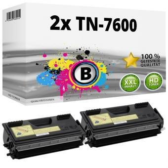 Sada 2 tonerů Brother TN-7600 (alternativní) black/černá - 2 x 6 500 stran - 1