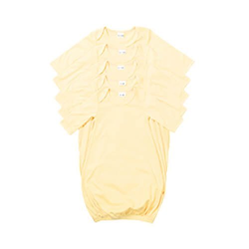 Kojenecká košile na spaní s dlouhým rukávem - žlutá - L (6-12 měsíců) sublimace termotransfer - 1