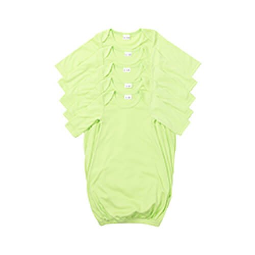 Kojenecká košile na spaní s dlouhým rukávem - zelená - S (0-3 měsíce) sublimace termotransfer - 1