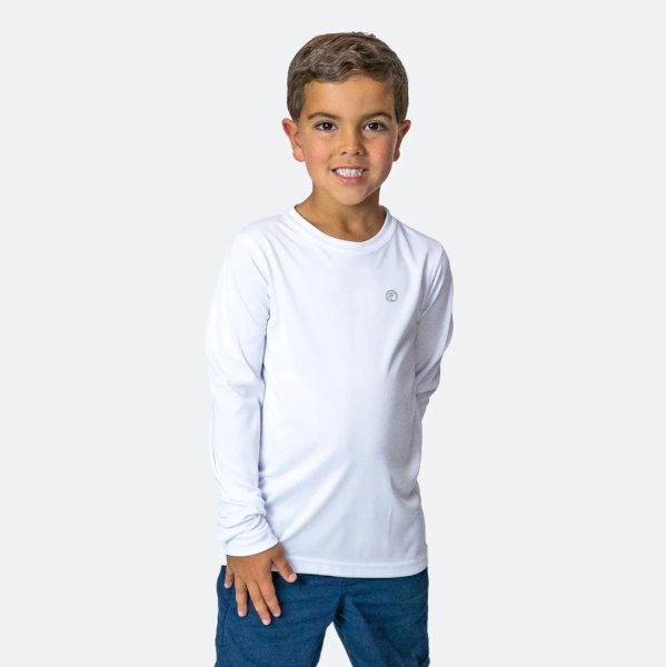 Dětské tričko SOLAR s dlouhým rukávem - XL (18-20) - Bílé sublimace termotransfer - 1