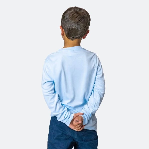 Dětské tričko SOLAR s dlouhým rukávem - XL (18-20) - Artic Blue sublimace termotransfer - 2