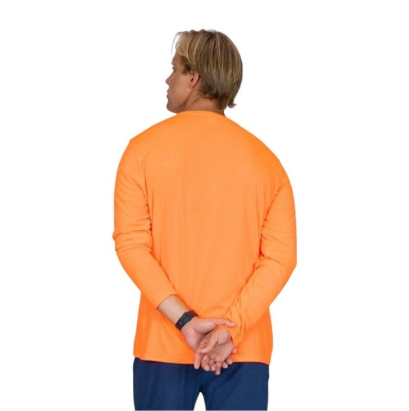 Pánské tričko SOLAR s dlouhým rukávem - 2XL - Safety Orange sublimace termotransfer - 2