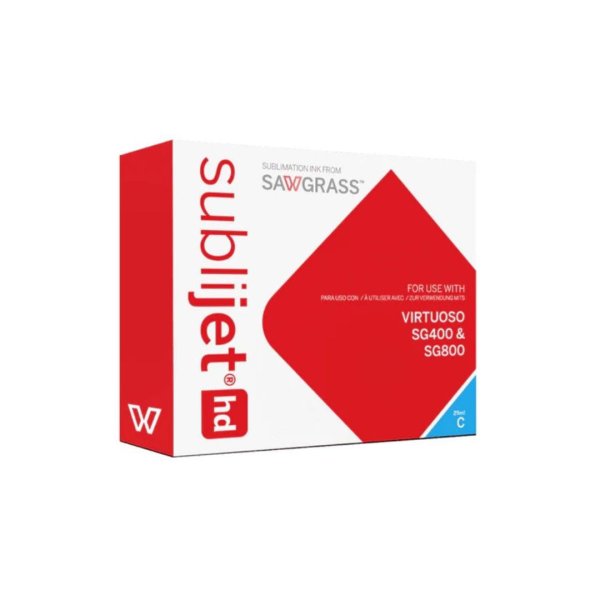 Gelový sublimační inkoust Sawgrass SubliJet-HD pro Virtuoso SG400/SG800 29 ml - cyan/azurová - 1