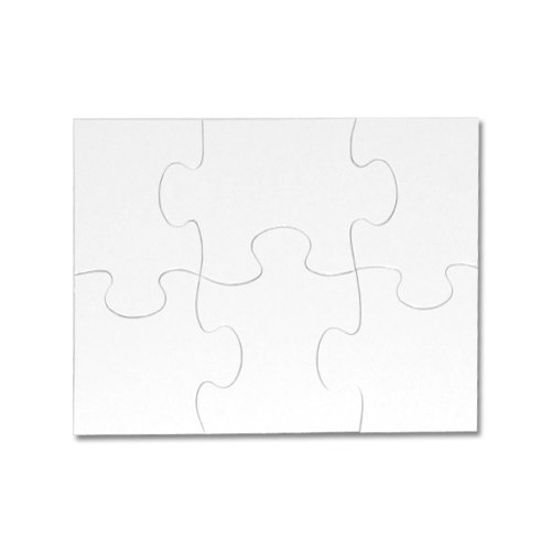 Puzzle lepenka 17,7 x 12,6 cm 6 dílků sublimace termotransfer - 1
