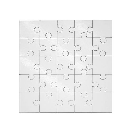 Puzzle MDF čtverec 17x17 cm 25 dílků sublimace termotransfer - 1