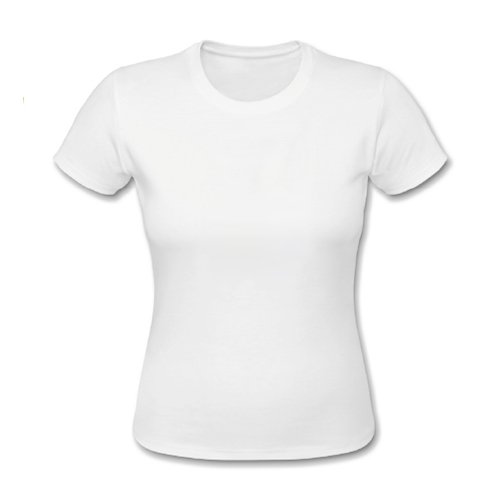 Dámské tričko Cotton-Touch - L - bílé sublimace termotransfer - 1